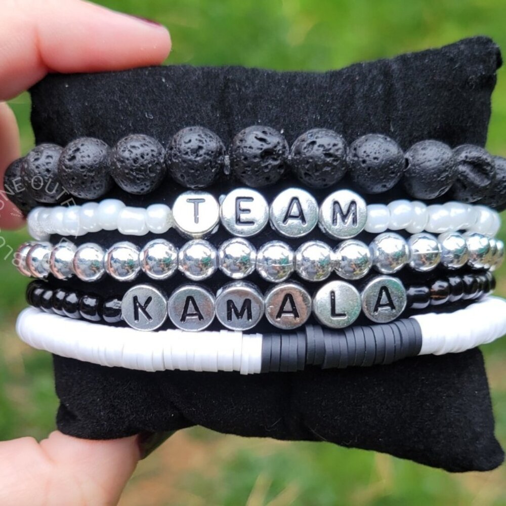 TEAM KAMALA | BEADED FRIENDSHIP BRACELETS SET OF 5